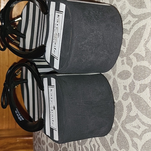 KATE SPADE THONG SANDALS BLK/WHT - Picture 5 of 8